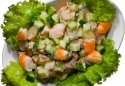 Рецепт: Салат из раков с овощами