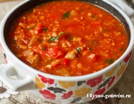 Густой томатный суп-пюре вкусный и простой рецепт. Готовим вкусно и быстро.