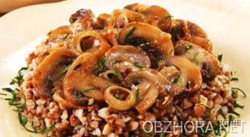 Каша гречневая с грибами - Вторые блюда - Рецепты с фото