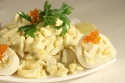 Рецепт: Картофельно-овощной салат с отварными кальмарами