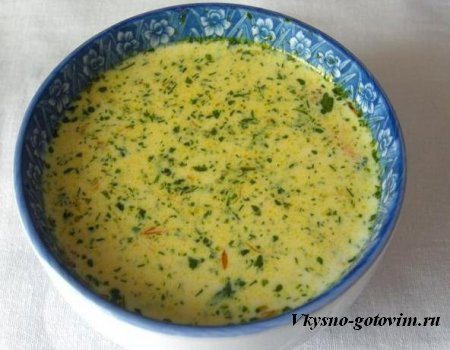 Сырный суп из плавленного сыра