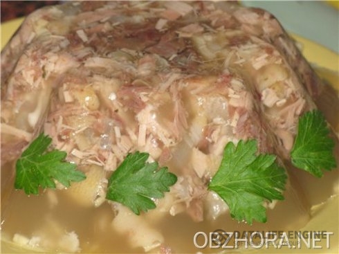 Студень из свинины с гречневой мукой - Вторые блюда - Рецепты с фото