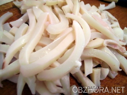 Кальмары, тушенные в сметане - Вторые блюда - Рецепты с фото