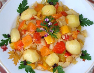 Рецепт: Картофельное рагу с рубленым мясом