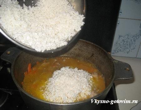Рецепт узбекского плова в казане. Рецепт плова с марковкой и мясом.