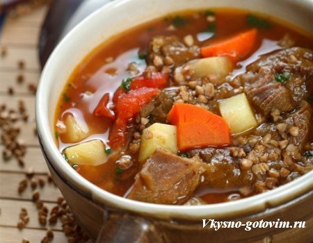 Суп из гречки рецепт