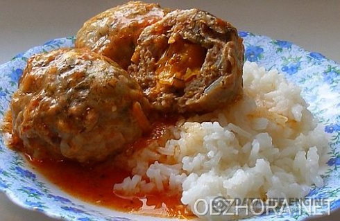 Тефтельки с рисом - Вторые блюда - Рецепты с фото