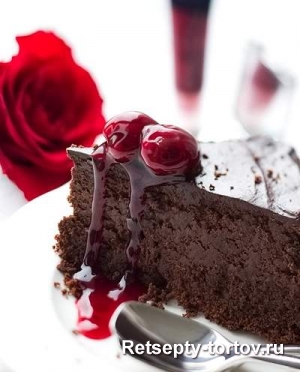 Шоколадный торт на день святого Валентина: рецепт с фото