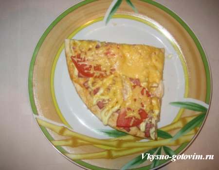 Рецепт пиццы с колбасой, который не займет у вас много времени рецепт от znayka.od.ua