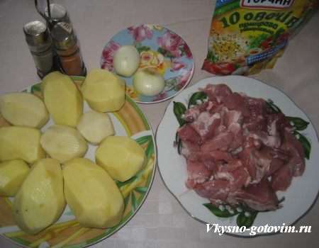 Рецепт картофельный соус из свиного мяса с луком. Соус картофельный с мясом.